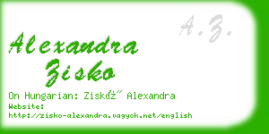 alexandra zisko business card